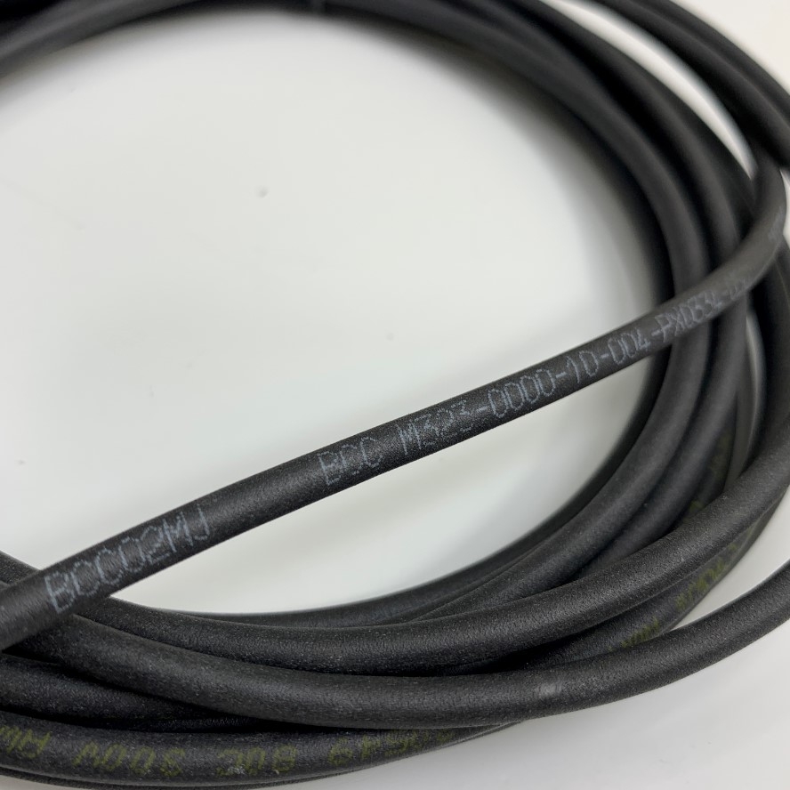 Cáp Điều Khiển BALLUFF - BCC M323-0000-10-004-PX0334-050 Dài 5M 17ft Connector M8 3 Pin A-Code Female 90° Degree to 3 Pin Cable 3x0.34mm² Black E242293 For Automation Sick Sensor