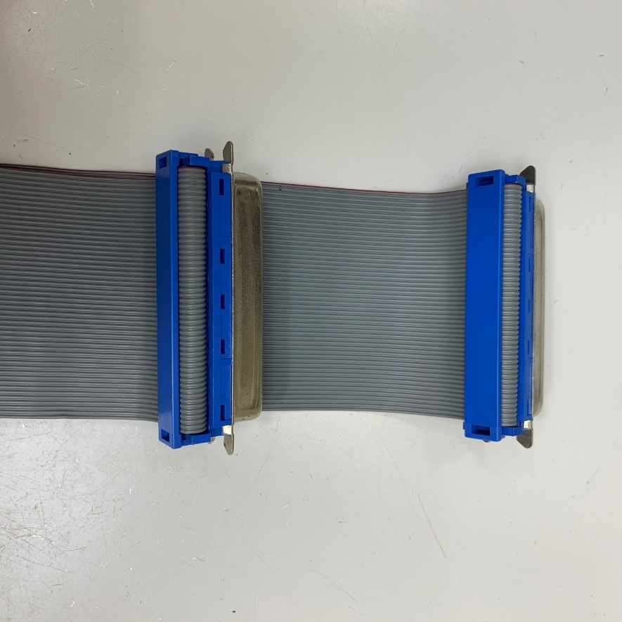 Cáp 0.7M 2.3ft SCSI Centronics 50 Pin 2 Rows 2.54mm Pitch Male to Male Cable Flat Ribbon Cable 50 Wire 1.27mm Pitch 50 Way