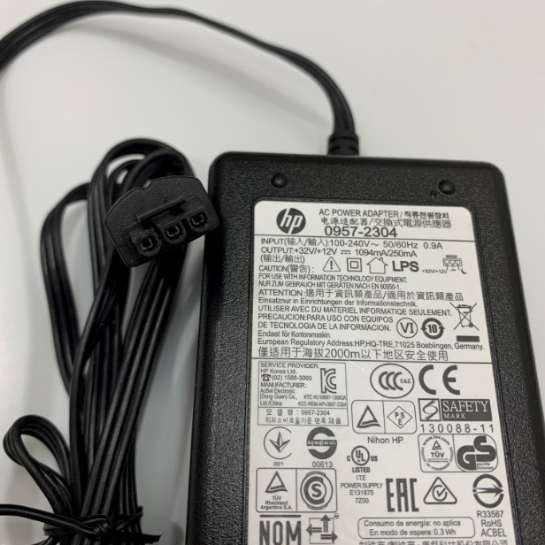 Adapter 32V 1094mA HP 0957-2304 Connector size 3 Pin For Máy Quét Scanner HP scanjet pro 2600 f1