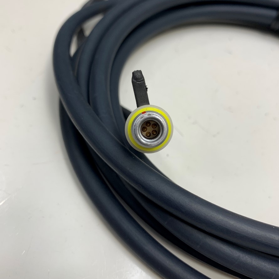 Cáp 3M 10ft AISG Connector M16 6 Pin Male A-coded to LEMO 5 Pin Male Connection Cable