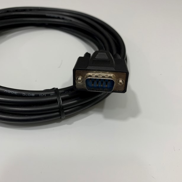Cáp Điều Khiển Máy Ép Phun Nhựa Tạo Khuôn Mini Din 6 Pin Male to RS232 DB9 Male Dài 3M For HITECH HMI PWS5610S-S Với PLC LS XGB XBC-DR30E
