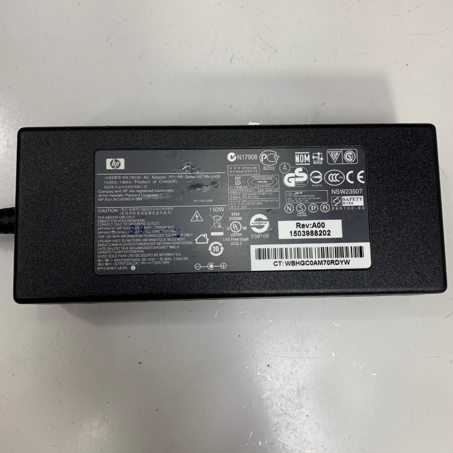 Adapter 19V 7.89A 150W HP Connector Tip Size 4 Pin Mini Din 10mm Plug For Máy Siêu Âm Xách Tay MySono U6 Samsung Medison