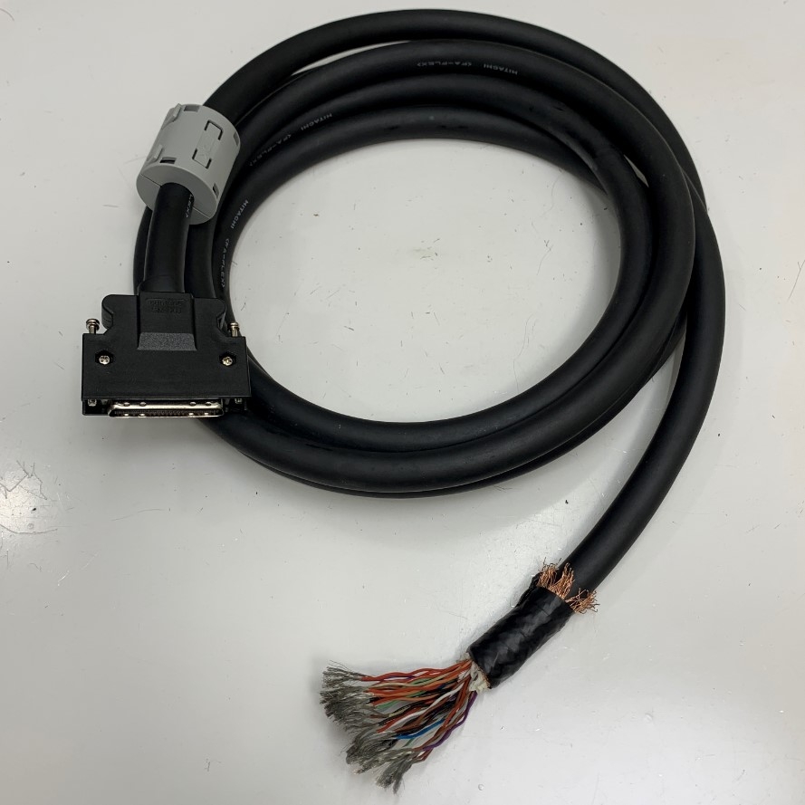 Cáp DV0P4360 Dài 7M 23ft Shielded Cable Connector MDR 50 Pin Male to 50 Core (50 x 0.2mm² OD 14mm) For Panasonic A5 A6 Series Servo Driver CN X4 50P Terminal with Control Cable