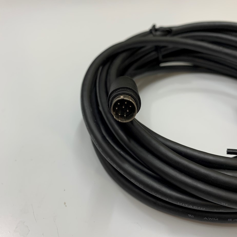 Cáp Lập Trình 1761-CBL-PM02 Serial DB9 Female to 8 Pin Mini Din Cable Dài 2M 6.56Ft For PLC Allen-Bradley 1766-L32BWAA and PanelView 800 HMI Terminals Allen-Bradley 2711R-T10T