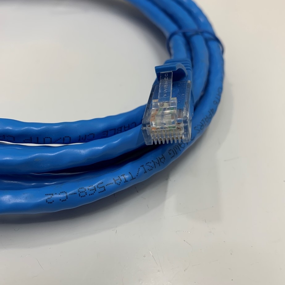 Dây Nhẩy Chuẩn Công Nghiệp VIVANCO VCCCUU6RCMB2 U/UTP CAT6 Gigabit PVC 24AWG Industrial Ethernet RJ45 Network Patch Cord Straight Through Cable Blue Length 2M