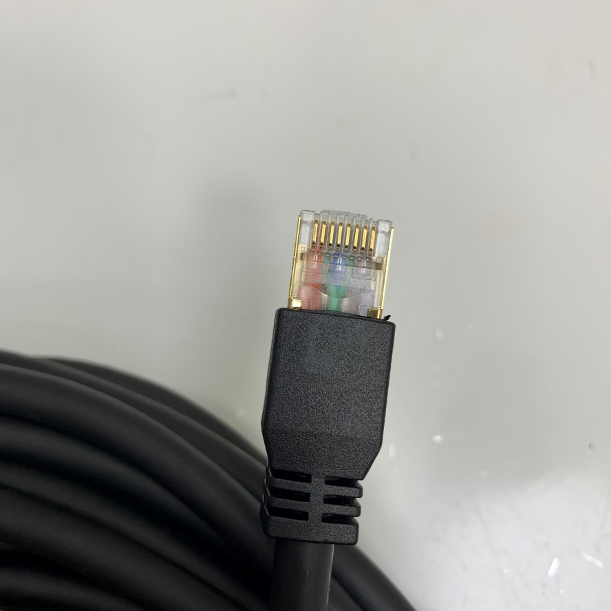 Cáp GigE-R-10M Dài 10M 30ft Cable High Flex GigE CAT6A Ethernet RJ45 Screw Locking Cable E497707 AWM 2464 VW-1 80C 300V 4P X 26AWG  For Basler Cognex CCD GigE Industrial Vision Camera