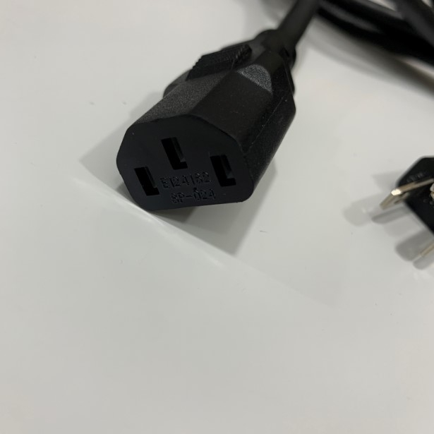 Dây Nguồn 3 Chân 2 Dẹt 1 Tròn Có Tiếp Địa RS PRO SP-035 SP-024 AC Power Cord NEMA 5-15P to C13 18AWG 10A 125V 3x0.824mm² Cable OD 7.8mm Length 1.8M