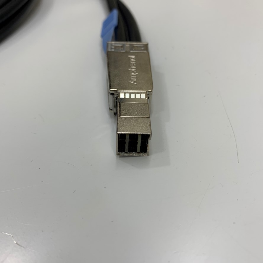 Cáp Dell Part CN-0GYK61-76962 Dài 2M External Mini SAS-HD SFF-8644 to SFF-8644 Cable Amphenol Data Server Raid