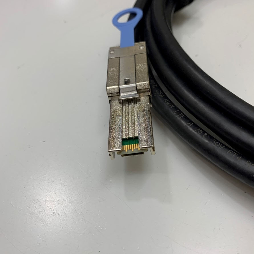 Cáp Dell 0U651D SAS Cable SFF-8088 to SFF-8088 External Mini SAS to External Mini SAS 4 Meter Cable Amphenol Data Server