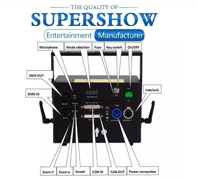 Cáp Kết Nối ILDA Laser Cable 5M DB25 Male to Female For Kết Nối Ánh Sáng Hình Ảnh 3D Quán Bar Vũ Trường Laserworld Laser Systems