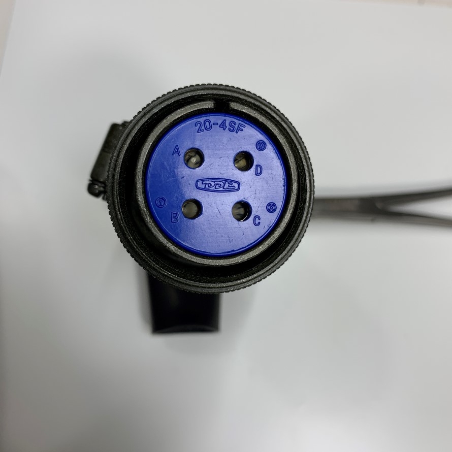 Đầu Jack Original FUJIKURA DDK 20-4SF 4 Pin Female Circular MIL Connector MS3057-12A Plug 4 Way Socket Servo Motor Power Cable