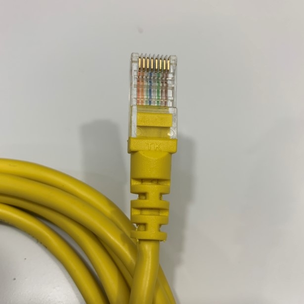 Dây Nhẩy Chuẩn Chéo CAT5E UTP Patch Cord Ethernet 10/100/1000 Crossover Cable 4PR 24AWG RJ45 to RJ45 Colour Yellow Length 2M