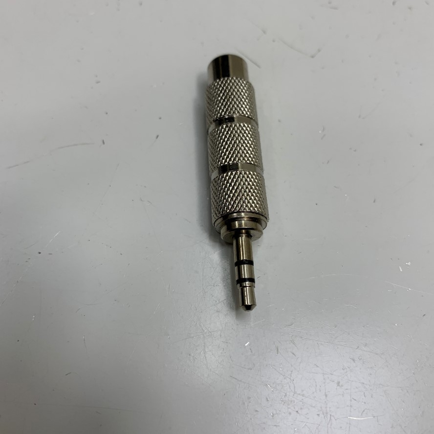 Rắc Chuyển Jack 3.5mm 3 Pole Male Plug to 6.35mm Female Metal Audio Adapter Converter