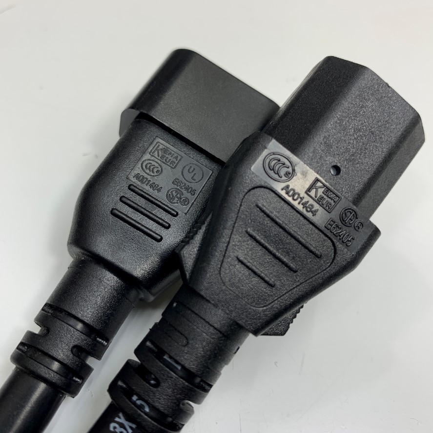 Dây Nguồn Cabinet Jumper Power Cord Cisco CAB-C13-C14-3M Dài 3M 10ft 10A 250V 14AWG 3x2.08mm² 75°C UL SJT Cable OD 9.5mm Volex For Cisco Catalyst 2900/3500XL 2940 2950 3550 3750 Jumper Cord