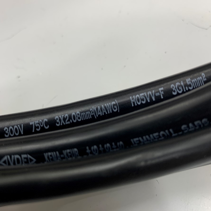 Dây Nguồn Cabinet Jumper Power Cord Cisco CAB-C13-C14-3M Dài 3M 10ft 10A 250V 14AWG 3x2.08mm² 75°C UL SJT Cable OD 9.5mm Volex For Cisco Catalyst 2900/3500XL 2940 2950 3550 3750 Jumper Cord