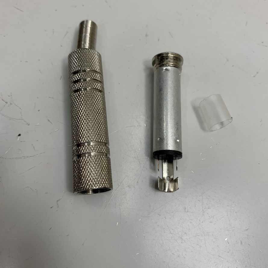 Rắc Hàn Audio Microphone Plug 6.3mm 3 Pole Female Metal Jack Connector For Microphone Adapter