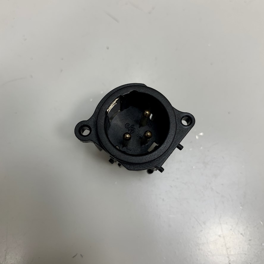 Rắc Hàn Audio Microphone XLR Connector 3 Pin Male Plug Jack Panel Mount Chassis Connector Socket Audio Speaker Adapter
