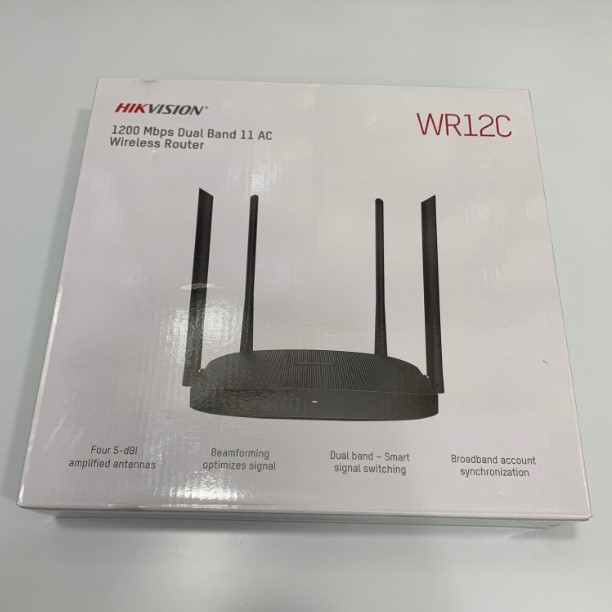 Bộ Phát Không Dây HIKVISION DS-3WR12C Băng Tần Kép Công Suất Cao Tốc Độ 2.4GHz 300 Mbps 5GHz 867 Mbps Chuẩn N Wireless Router