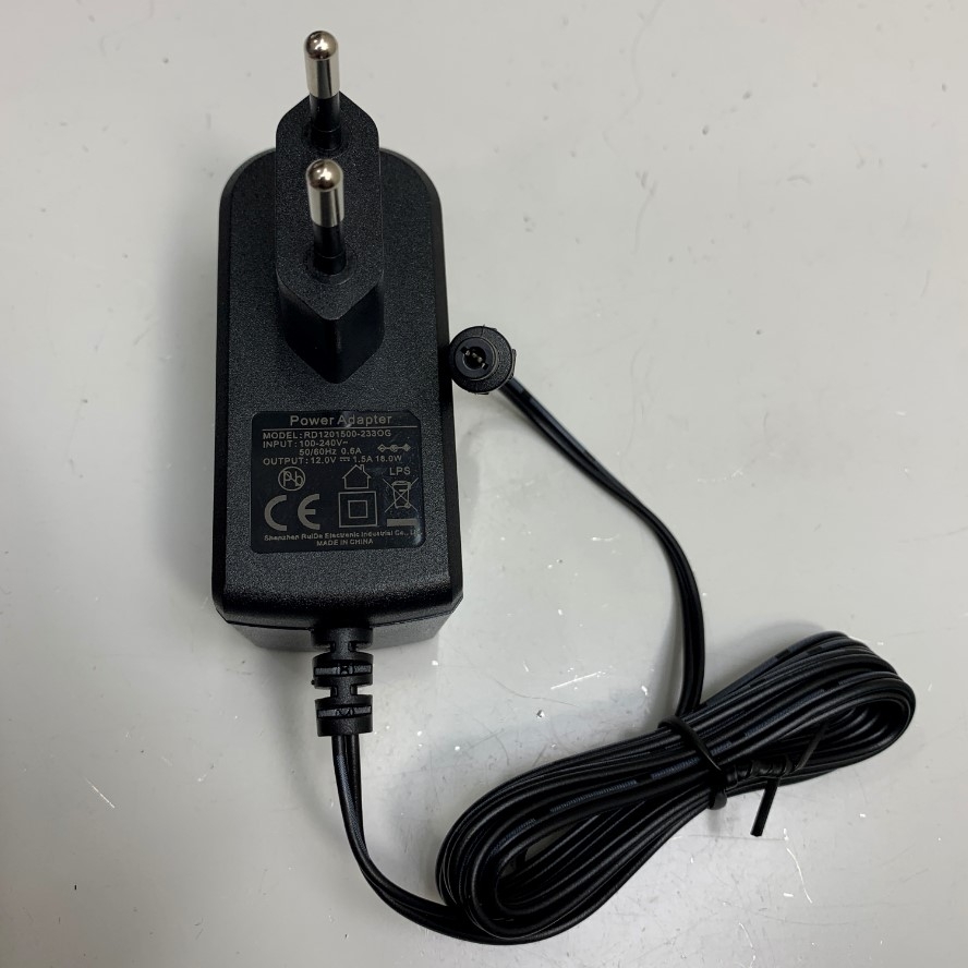 Adapter 12V 1.5A RUIDE OEM SHIMASZU 3A-163WP12 DC + ---C--- Connector Tip Size 5.5mm x 2.1mm For Cân Điện Tử SHIMASZU UW/UX Series Balance