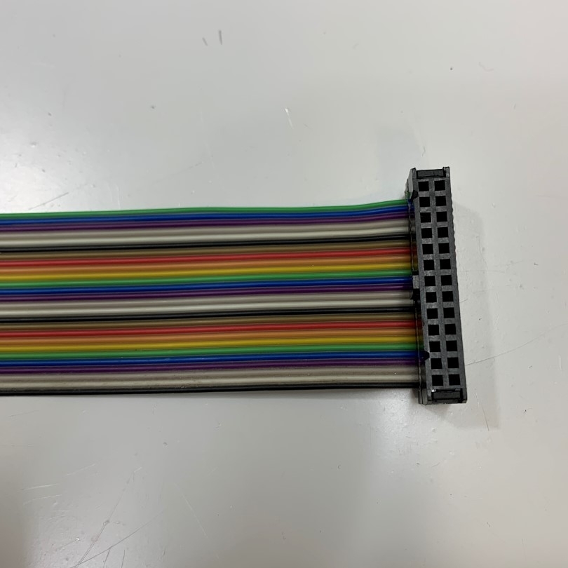 Cáp Matsushita 26 Pin Flat Ribbon Rainbow IDC Female Pitch 2.54mm 2-Row Gold Plated Cable Dài 1M For Robot Controller, CNC Digital Servo Driver, Laser Marking Machine