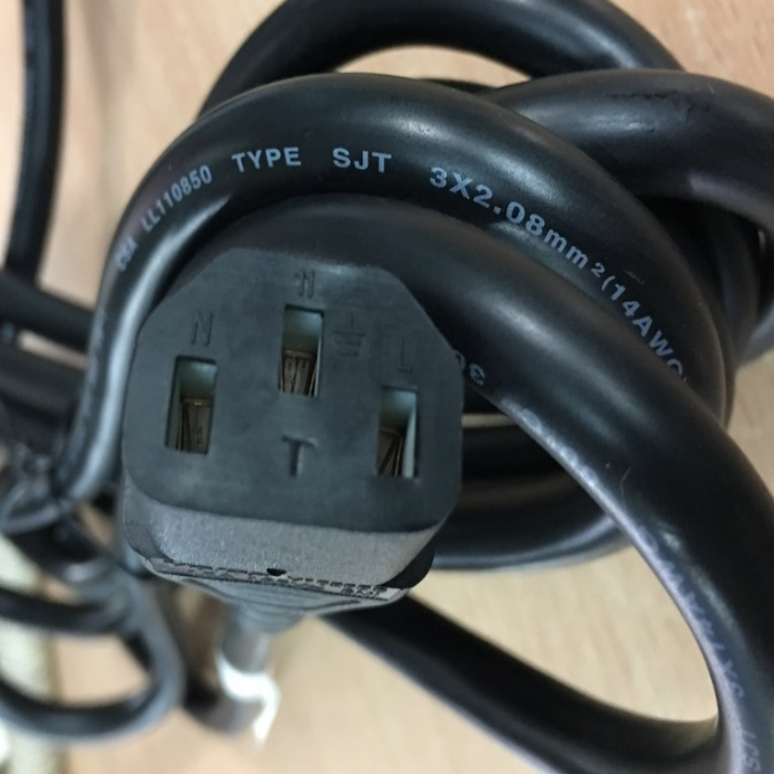 Dây Nguồn VOLEX PS204 V1625BS NEMA 5-15P To C13 AC Power Cord 15A 125V 3x2.08mm 14AWG Length 2.5M
