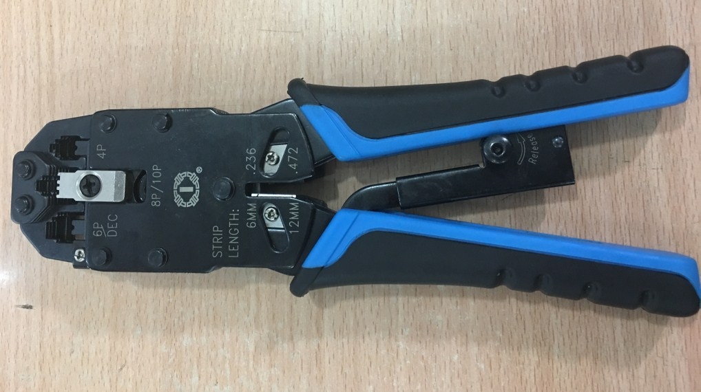 Kìm Mạng Chuyên Dụng All in One Modular Crimping Tool For RJ50 10Pin RJ45 8Pin RJ12 6Pin RJ11 4Pin RJ9 4Pin RJ45 10 Conductor TL-200R