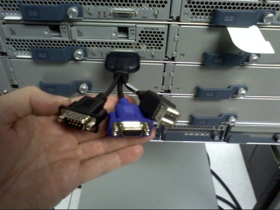 Cáp Cisco 37-1016-01 KVM Server USB VGA Serial DB9 RS232 Dongle Cable Adapter N20-BKVM