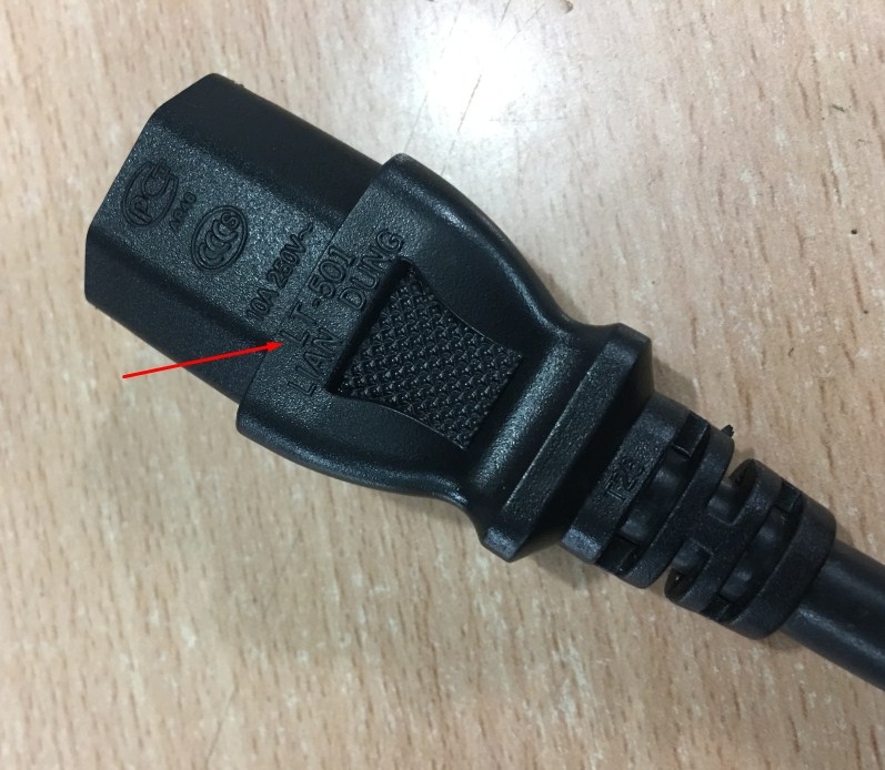 Dây Nguồn Máy Chủ APC AP9870 LIAN DUNG LT-602 LT-501 AC Power Cord IEC60320 IEC C13 to C14 10A 250V 3x1.0mm² Length 2.5M