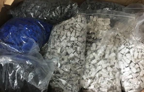 Đầu Boot Color Chụp Đây Mạng CAT5E/ CAT6 RJ45 Rubber Boot Packs For Network / Patch Cables BLUE 100PCS