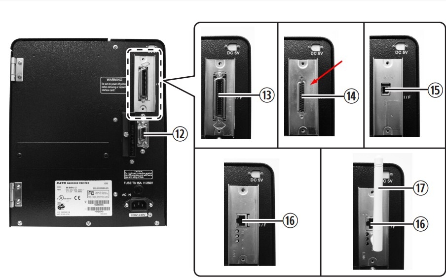 Cáp Máy In Mã Vạch Tem Nhãn Công Nghiệp SATO M84Pro Barcode Label Printer Cable PCM-1970-06 Serial RS232 DB9 Female to DB25 Male Grey Length 3M