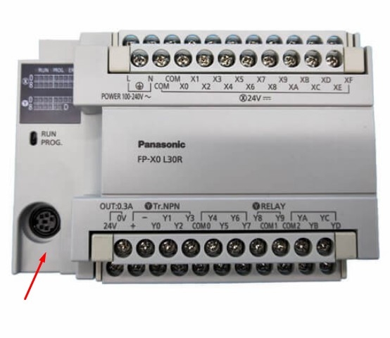 Cáp Lập Trình HMI Samkoon SK Series Với PLC Matsushita FP Series Terminal is MD5M Connection Cable RS232 Mini Din 5 Pin to DB9 Female Dài 3M Có Chống Nhiễu Shielded