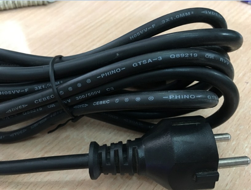 Dây Nguồn Chính Hãng CISCO VII G N11419 AC Power Cord Schuko CEE7 Euro Plug to IEC320 C13 16A 10A 250V 18AWG 3x1.0mm Length 2.5M