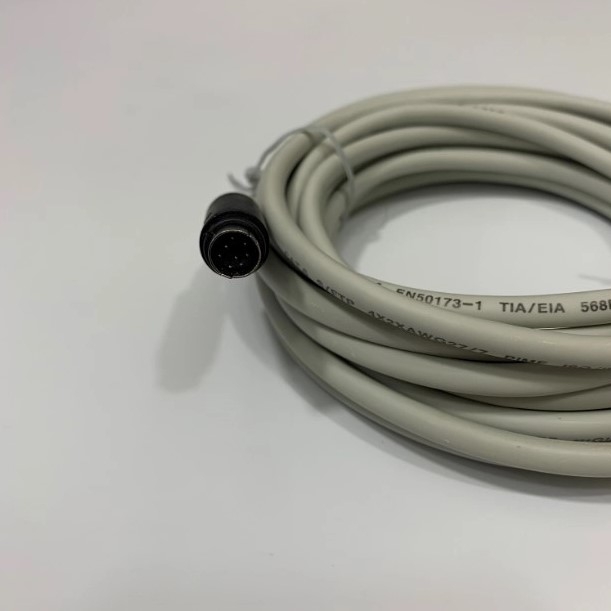 Cáp Lập Trình HMI Samkoon SK Series Với PLC Mitsubishi Melsec FXxn Series Terminal is MD8M Connection Cable RS422 Mini Din 8 Pin to DB9 Female Dài 5M Có Chống Nhiễu Shielded