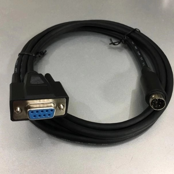 Cáp Lập Trình HMI Samkoon SK Series Với PLC Schneider Modicon NEZA/TWIDO/M218 Series Terminal is MD8M Connection Cable RS232 Mini Din 8 Pin to DB9 Female Dài 1.8M Có Chống Nhiễu Shielded