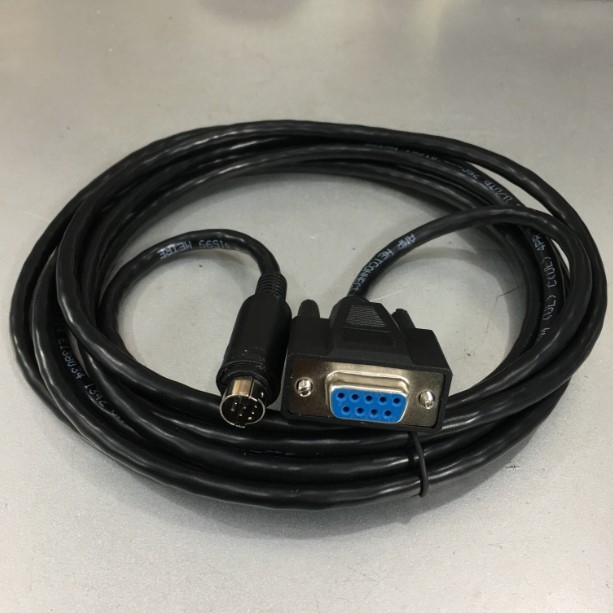 Cáp Điều Khiển Panasonic NAiS ANM81103 Cable RS232 Mini Din 8 Pin Male to DB9 Female 3M For Panasonic NAiS AX40 A100 Machine MICRO-IMAGECHECKER Với Máy Tính Control Systems & PLC