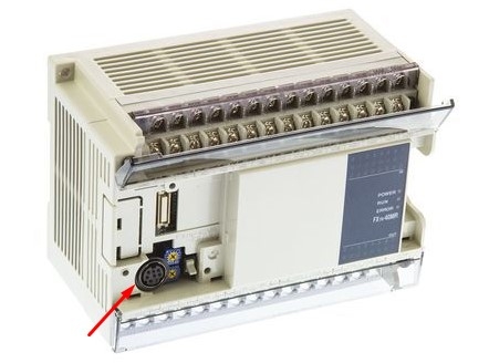 Cáp Lập Trình Programming Cable C3M5P08-D9M0-M8M0 1.8M Kết Nối Autonics GP/LP Series Với PLC Mitsubishi FX1S FX1N FX2N Qua Giao Thức RS422 Mini Din 8 Pin Male to DB9 Female Black Length 1.8M