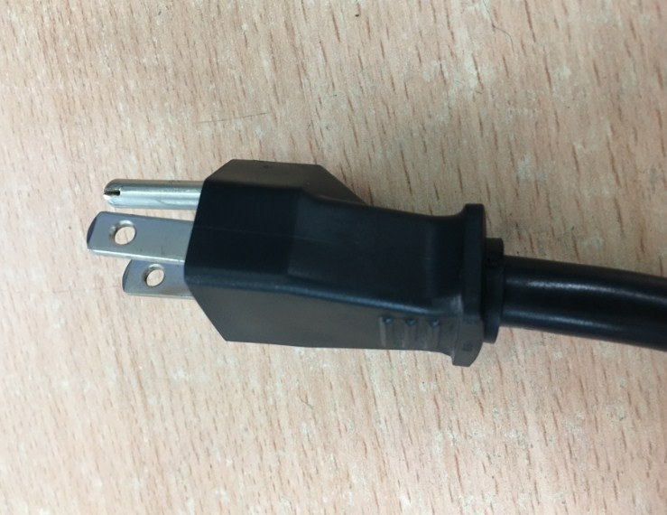 Dây Nguồn 3 Chấu 2 Chân Dẹt 1 Tròn Hãng E-JUN 16A 250V 3X2.08mm 14 AWG NEMA 5-15P To C19 Power Cord Length 2M