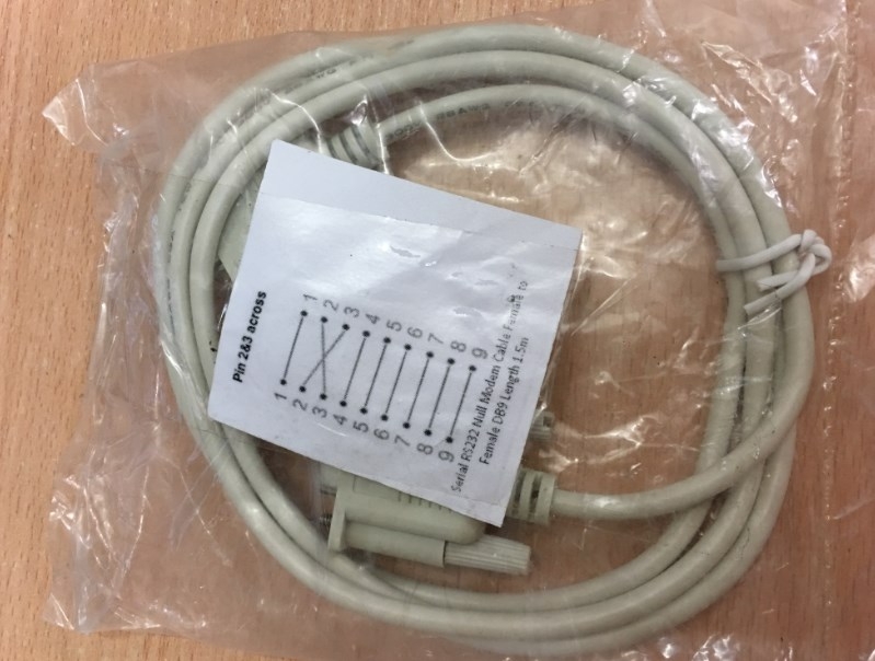 Cáp Lập Trình DVPACAB515 Delta Download Line Text Display TP02/TP04 Serial RS232 DB9 Female to DB9 Female Cable Length 1.5M
