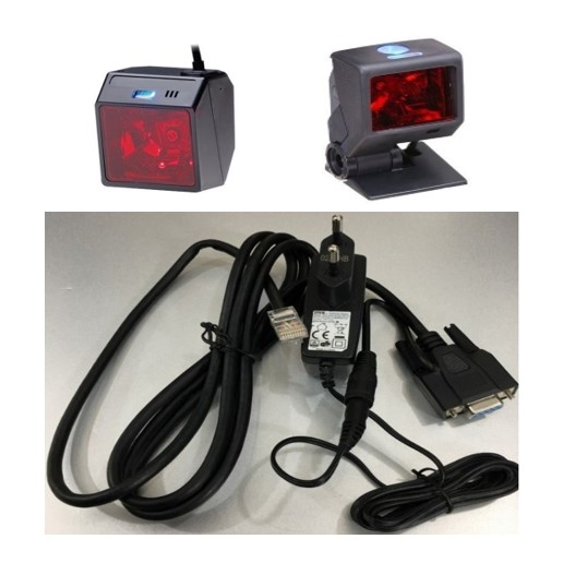 Bộ Cáp Và Sạc Máy Quét Mã Vạch Honeywell 59-59000-3 RS232 Cable DB9 Female 1.8M Coiled 5V External Power For Honeywell Quantum E 3480 QuantumT MS3580