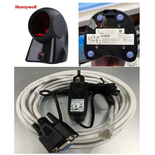 Bộ Cáp Và Sạc Máy Quét Mã Vạch Honeywell 59-59000-3 Serial RS232 Cable Coiled 5M 5V External Power White For Honeywell Orbit MS7100 MS7120 MS7160