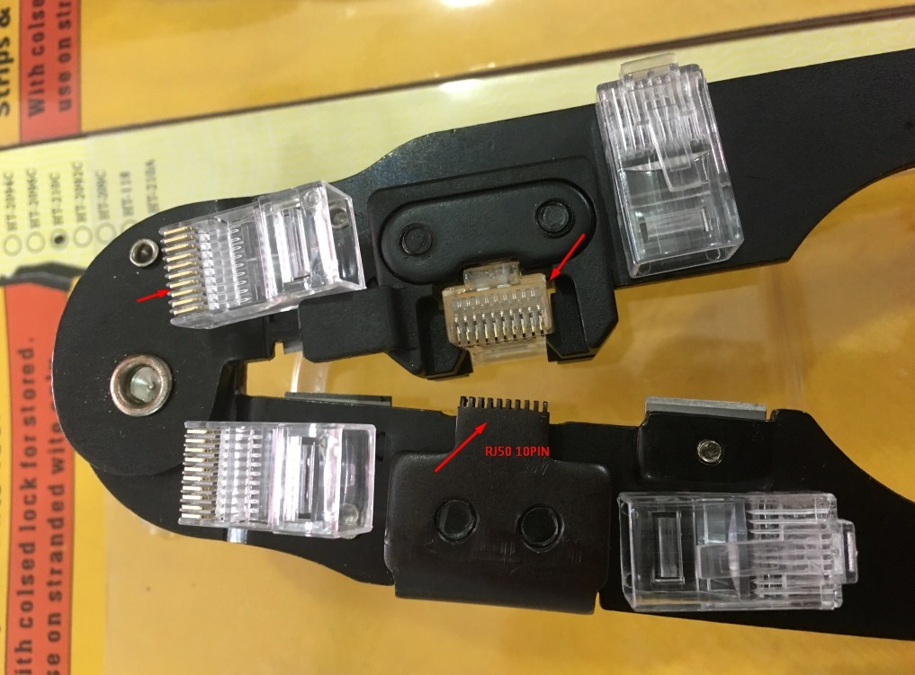 Kìm Mạng Modular Crimping Tool For RJ48 RJ50 10Pin HT-210C