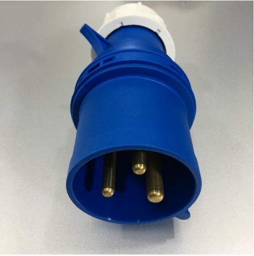 Ổ Cắm Công Nghiệp MPE IP44 2P+E IEC309-2 6H 250V 32A MPN-023 Induatrial Connector Blue