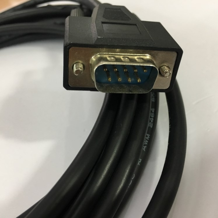 Cáp Máy In Mã Vạch Công Nghiệp GODEX EZ 6300 Plus DB9 Male to DB9 Female Cable PVC Black Length 5M