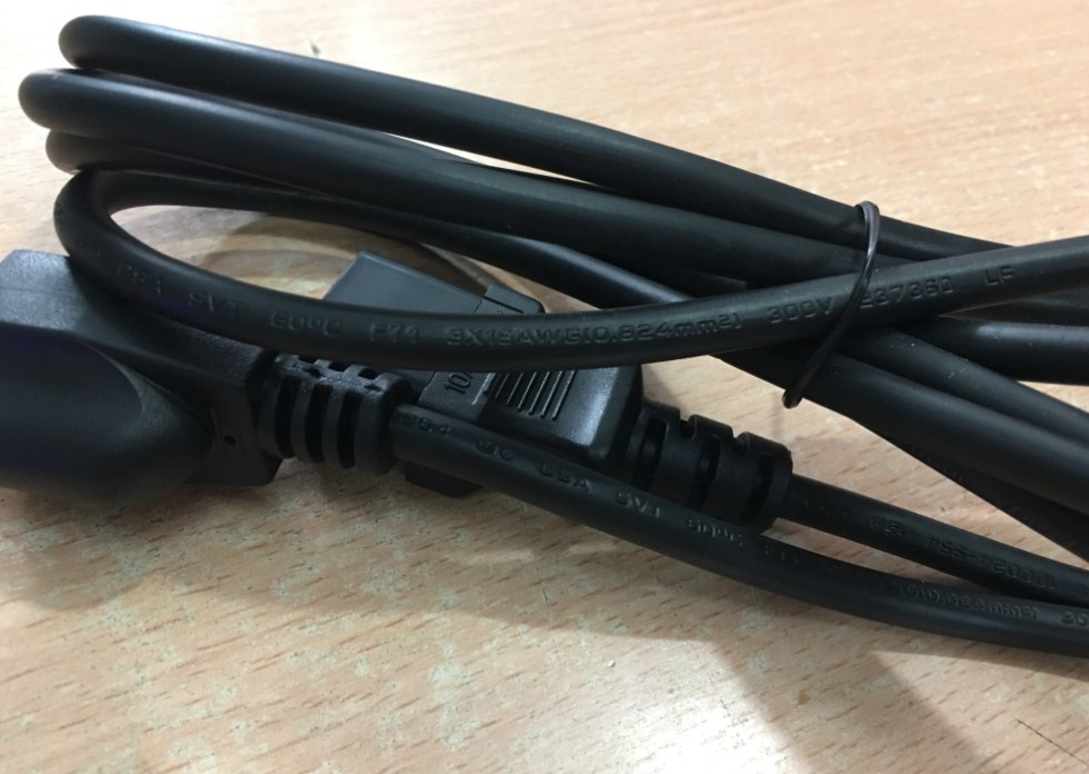 Dây Nguồn HAODA E256841 HD-3 YDT NEMA 5-15P to C13 AC Power Cord 10A 125V 3X0.824mm² 18AWG Length 2.3M