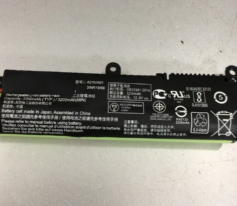 Pin Máy Tính Xách Tay ASUS A31N1601 36Wh 3200mAh For ASUS R541UA-RB51 F541UA R541UA X541SA X541SC X541UA Series Laptop Battery