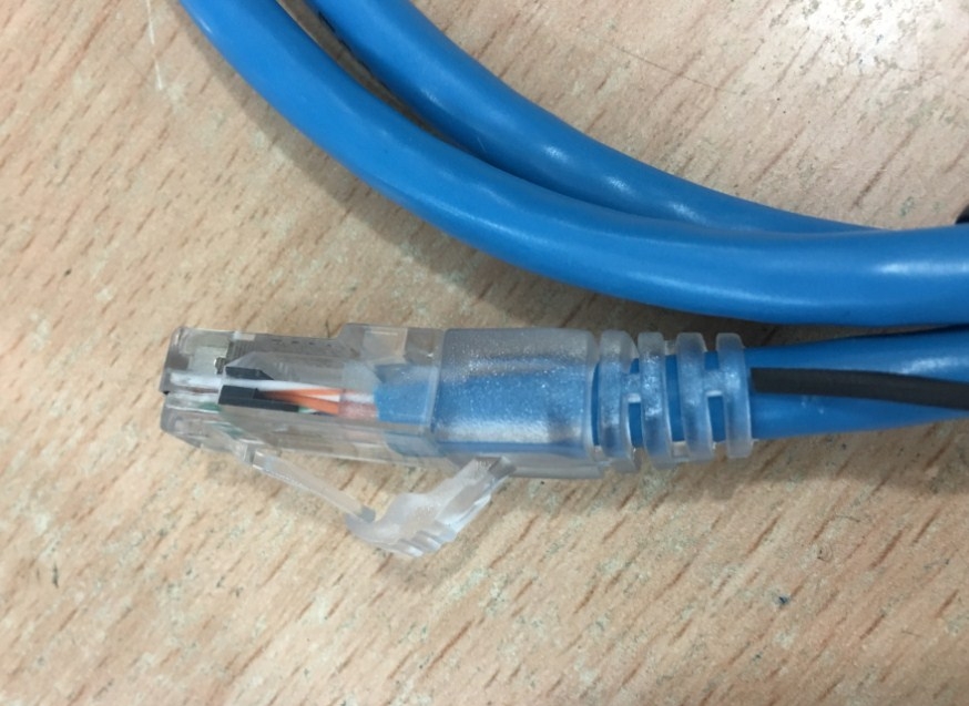 Dây Nhẩy COMMSCOPE AMP Cat6 RJ45 UTP Patch Cord Straight-Through Cable 1859247-5 PVC Jacketed Blue Length 2.1M