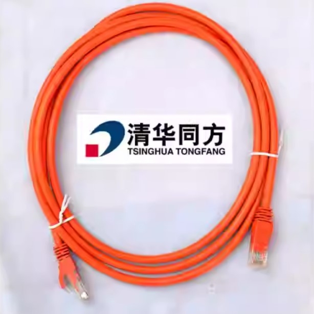 Cáp Mạng Công Nghiệp Tsinghua Tongfang CJ410-3M Dài 3M 10ft UTP CAT6 Gigabit PVC 24AWG PVC Jacketed ORAGE For Industrial Ethernet RJ45 Network Patch Cord Straight Through Cable