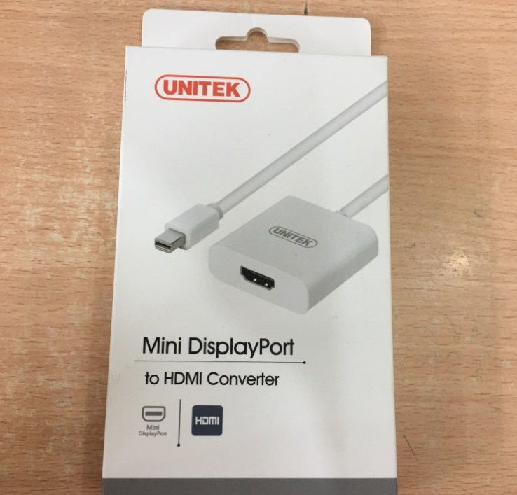 Cáp Chuyển Đổi UNITEK Y-6325WH CONVERTER MINI DISPLAY PORT to HDMI Length 10Cm
