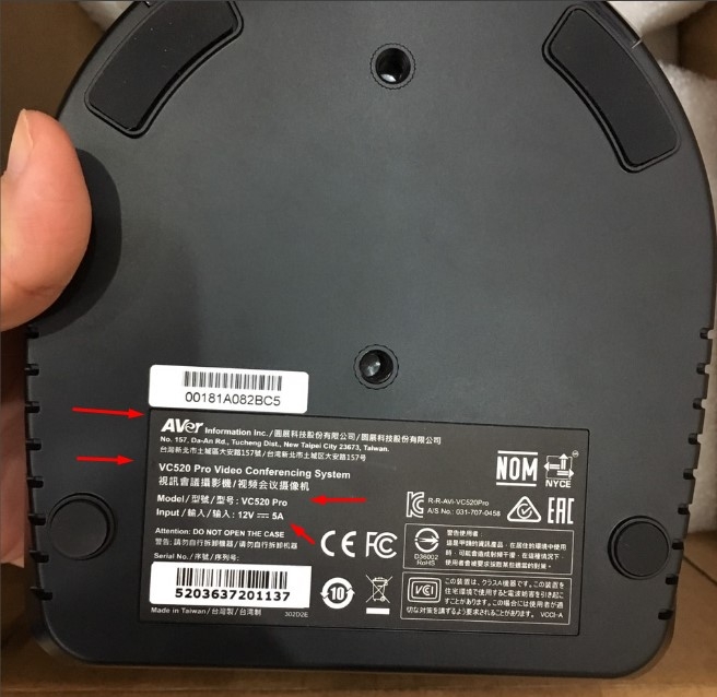 Adapter 12V 6.25A 75W Original FSP 075-DMCA1 For Camera Hội Nghị Truyền Hình Aver CAM540 CAM520 CAM530 VC520 Connector Size 5.5mm x 2.5mm