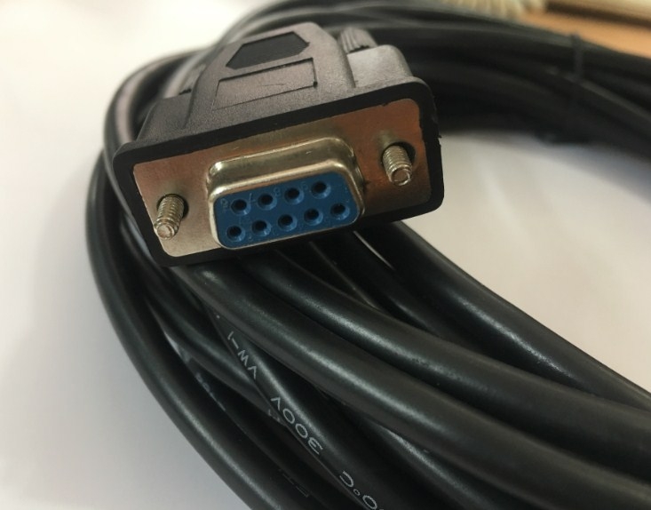 Cáp Điều Khiển Từ Xa VISCA PTZ Camera Control Cable Sony EVI/BRC/SRG Series RS232 8 Pin Mini DIN to DB9 Female Serial Black Length 10M